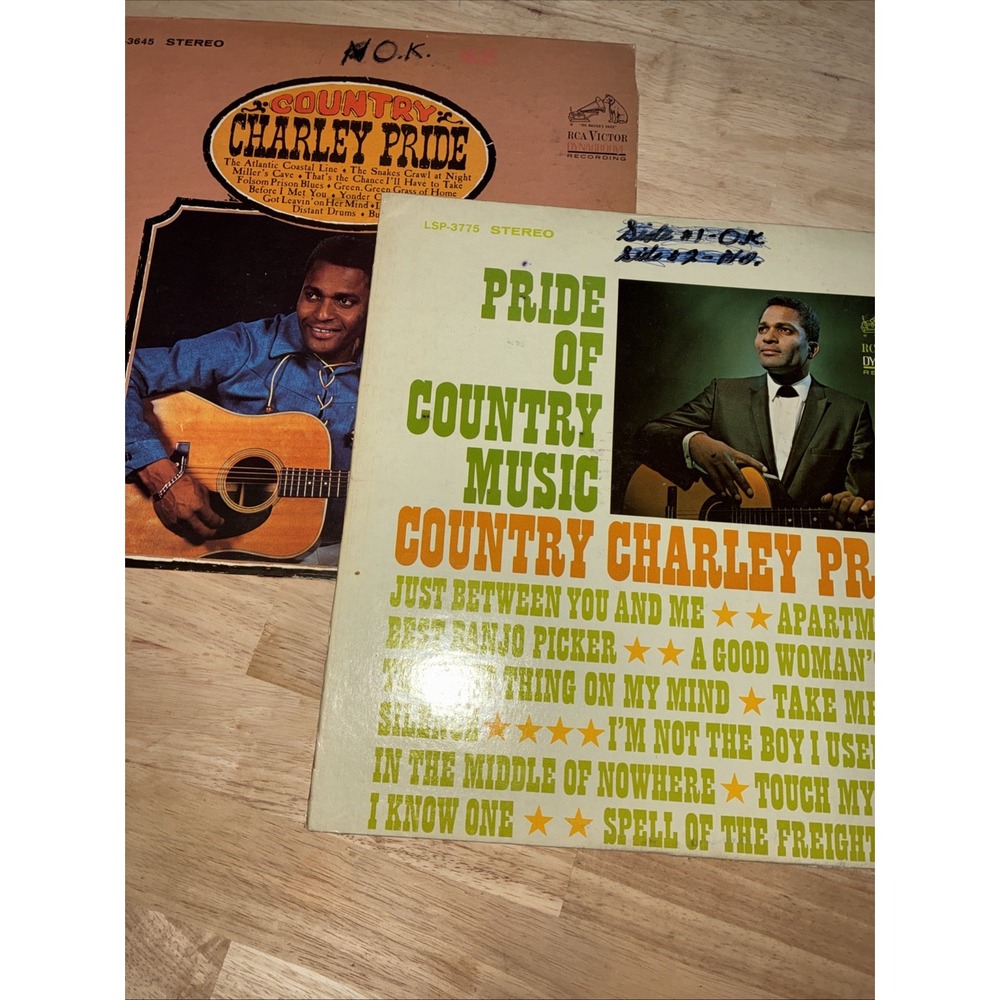 Charley Pride Vintage Country Album‎ Set Of 2 1966-1967
